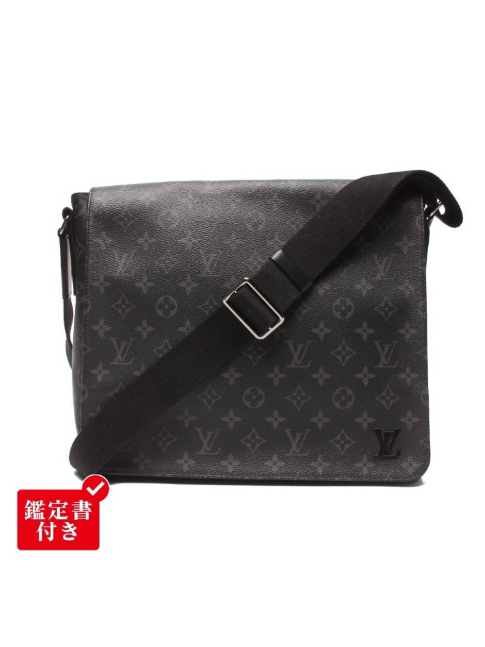 Louis Vuitton Shoulder Bag Crossbody District MM Monogram Eclipse